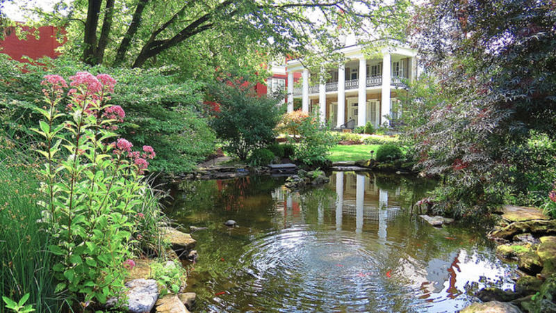 Alumni Center water pond