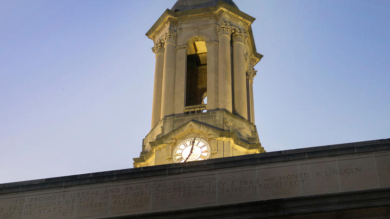 Old Main Bell Tower Close-up